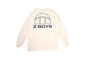 Z-BOYS �W�[�{�[�C�Y LOGO ICON ���S �v�����g LONG SLEEVE �����O�X���[�u ����T WHITE/NAVY ��x�� �z���C�g/�l�C�r�[
