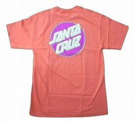 SANTACRUZ サンタクルーズ OTHER DOT ドットロゴ Tシャツ CORAL コーラルピンク
