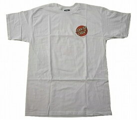 SANTACRUZ サンタクルーズ CHEST DOT チェスト ドットロゴ Tシャツ WHITE 白
