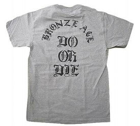 BRONZE AGE ブロンズエイジ DO OR DIE オールドイングリッシュロゴ (フロントラウンドロゴ) Tシャツ 灰 ヘザーグレー