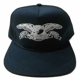 ANTIHERO アンタイヒーロー BASIC EAGLE EMB RIPSTOP リップストップ地 SNAPBACK CAP スナップバックキャップ 紺x白 ネイビー