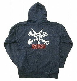 POWELL PERALTA パウエル RAT BONES PULLOVER HOOD ラットボーン プルオーバーフードスウェット パーカー ネイビーヘザー