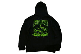 CREATURE クリーチャー LAST CALL P/O HOOD ラストコール プルオーバーフードスウェット パーカー BLACK 黒 ブラック