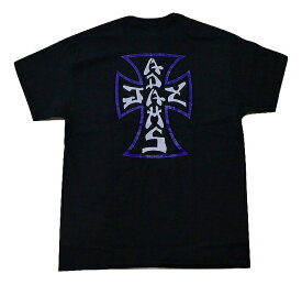 JAY ADAMS ジェイ・アダムス 2020 ORIGINAL CROSS オリジナルクロス Tシャツ　BLACK ブラックxパープル 黒x紫x白