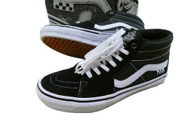 VANS バンズ x JEFF GROSSO SKATE GROSSO MID BLACK/WHITE/EMO LEATHER グロッソ ブラック/ホワイト