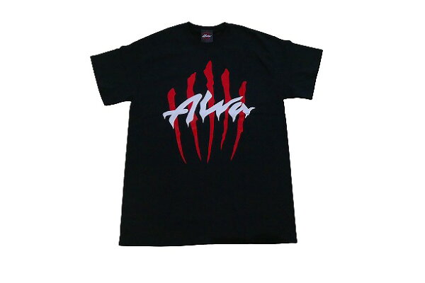 ALVA トニーアルバ TONY ALVA SCRATCH LOGO FRONT HIT フロント スクラッチロゴ Tシャツ BLACK 黒 ブラック