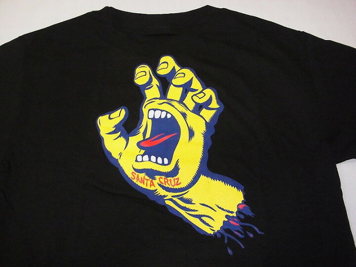楽天市場】SANTACRUZ サンタクルーズ スクリーミングハンド Tシャツ 黒  