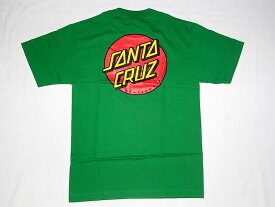 SANTACRUZ サンタクルーズ CLASSIC DOT ドットロゴ Tシャツ 緑 ケリーグリーン