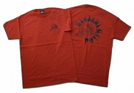 VIOLENT GRIND バイオレントグラインド ＃2 小ロゴ バック CIRCLE サークルロゴ Tシャツ 赤x黒 レッド
