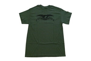 ANTIHERO �A���^�C�q�[���[ BASIC EAGLE �C�[�O�� T�V���c MILITARY GREEN �~���^���[�O���[��/�u���b�N