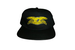 ANTIHERO �A���^�C�q�[���[ BASIC EAGLE SCRAP �v�����g �C�[�O�� SNAPBACK CAP �X�i�b�v�o�b�N�L���b�v �� �u���b�N