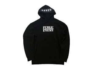 LAKAI x PUBLIC ENEMY�@���J�C �p�u���b�N�E�G�l�~�[ LAKAI P/O CLASSIC HOOD �v���I�[�o�[�t�[�h�X�E�F�b�g �p�[�J�[ BLACK �� �u���b�N