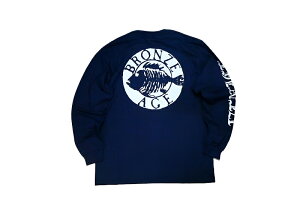 BRONZE AGE �u�����Y�G�C�W BETA ROUND LONGSLEEVE ���E���h �t�B�b�V�� �x�^�v�����g �����O�X���[�u ����T NAVY �� �l�C�r�[