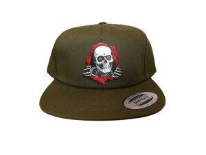POWELL PERALTA �p�E�G�� RIPPER ���b�p�[ �v�����g SNAPBACK �R�b�g�� �X�i�b�v�o�b�N�L���b�v MILITARY GREEN �~���^���[�O���[��