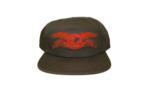 ANTIHERO �A���^�C�q�[���[ BASIC EAGLE �x�[�V�b�N�C�[�O�� SNAPBACK �X�i�b�v�o�b�N �L���b�v BROWN/ORANGE �u���E��/�I�����W