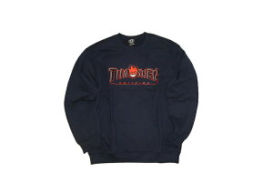 SPITFIRE x THRASHER BIGHEAD OUTLINE CREWNECK SWEAT �X���b�V���[ �X�s�b�g�t�@�C�A �R���{ �N���[�l�b�N�X�E�F�b�g NAVY �� �l�C�r�[