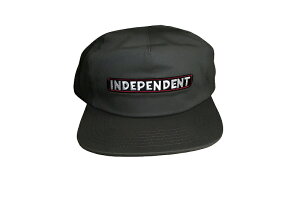 INDEPENDENT �C���f�B�y���f���g BAR LOGO SNAPBACK CAP �o�[���S �X�i�b�v�o�b�N�L���b�v CHARCOAL �`���R�[��