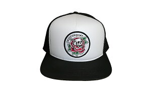 INDEPENDENT DRESSEN SKULL ROSE SNAPBACK STRUCTURED CAP �C���f�B�y���f���g �h���b�Z�� �X�J�����[�Y �X�i�b�v�o�b�N ���b�V���L���b�v WHITE/BLACK �z���C�g/�u���b�N