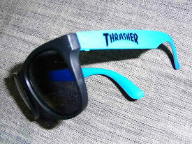 THRASHER スラッシャー BEER トイサングラス　青x黒　ブラックレンズ