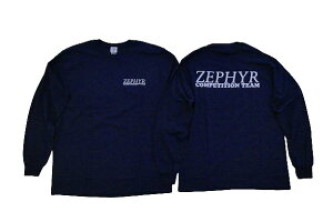 ZEPHYR COMPETITION TEAM LOGO �[�t�@�[ ZPLS��2NV �o�b�N���t�����g�`�[���R���y���S LONG SLEEVE �����O�X���[�u ����T NAVY ��x���@�l�C�r�[