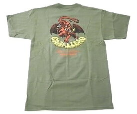 POWELL PERALTA パウエル STEAVE CABALLERO CAB2DRAGON キャバレロ Tシャツ ミリタリーグリーン