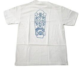 DOGTOWN ドッグタウン GONZ DECK ゴンズデッキ MARK GONZALES マークゴンザレスデザインTシャツ 白xブルー