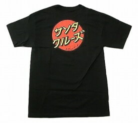 SANTACRUZ サンタクルーズ JAPANESE DOT カタカナ ドットロゴ Tシャツ 黒 ブラック
