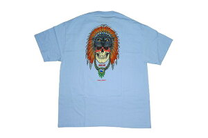 POWELL PERALTA �p�E�G�� KELVIN HOEFLER SKULL �P���r�� �z�[�t���[�@�X�J�� T�V���c POWDER BLUE �p�E�_�[�u���[