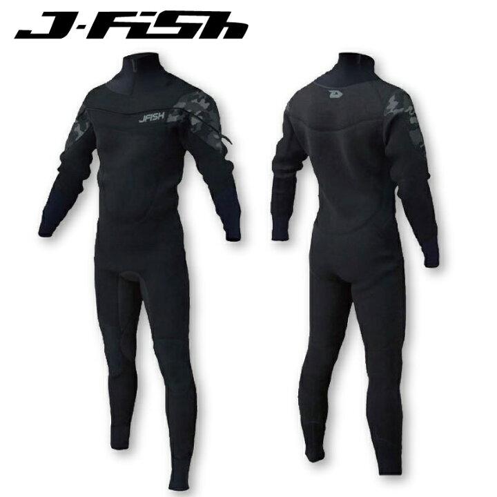 楽天市場】J-FISHウエットドライスーツ フルスーツ 3mm JFD-421 