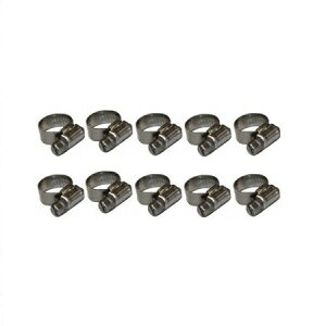 ゼブラ ホースクランプ 8〜16mm 10個入 ステンレス製 JL50-816