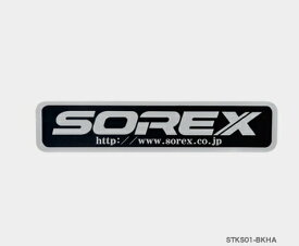 ヒッチ ステッカー 1枚 ブラック　SOREX 純正　 STKS01-BKHA