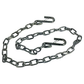 トレーラー セーフティー チェーン ( ストッパー付 ) 1170mm スチールメッキ 170002B