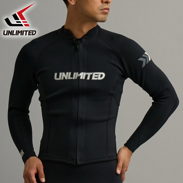 楽天市場】UNLIMITED アンリミテッド RUSH ウェット ジャケット メンズ 