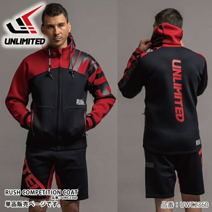 楽天市場】UNLIMITED ネオプレン マリンコート RUSH COMPETITION COAT 