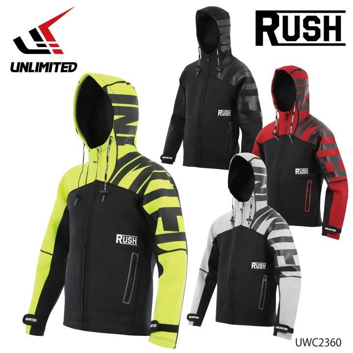 楽天市場】UNLIMITED ネオプレン マリンコート RUSH COMPETITION COAT 
