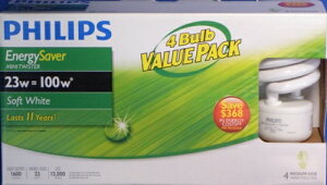 philips  100bg̖邳20bgiljŎ 100W` [J2Nۏؕi, LED 薾邢 ȃGl GR ȃRXg dF d^u 4pbN CFL i 