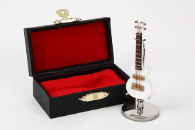 ミニチュア楽器　エレキギター　GE18　7cm　WH