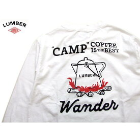 LUMBER ロンt　コーヒー 212346　キャンプ珈琲 CAMP COFFEE ランバー tシャツ 長袖Tシャツ lumber 男女兼用 ランバーロンT