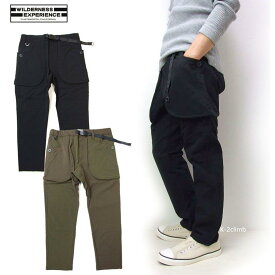 メンズ ナイロンクライミングパンツ 弱撥水性 NYLON CLIMBING PANTS　アウトドアで活躍する大容量の立体ポケット WILDERNESS EXPERIENCE 831