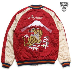 HOUSTON �X�J�W���� ���B���e�[�W������Օ� 51528 ���[�����X�[�x�j�A�W���P�b�g �� RAYON SOUVENIR JACKET (TIGER) �q���[�X�g������