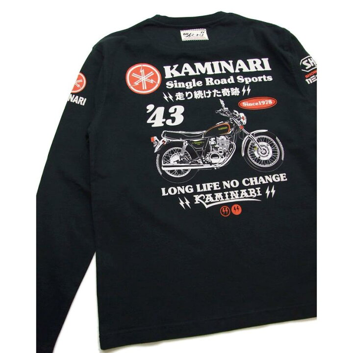 楽天市場】カミナリモータース ロングTシャツ SR40 カミナリ 雷 KMLT