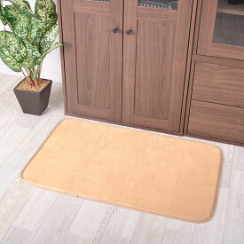 【抗菌・防ダニ】 キッチンマット 玄関マット 洗える 45×65cm 滑り止め付 西海岸 マット カーペット フランネル オールシーズン可ウォッシャブル マイクロファイバー 北欧 秋 冬