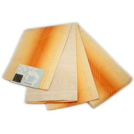 半幅帯 ロング・長尺リバーシブル細帯（菱柄：オレンジ）日本製 浴衣 着物 小紋 レディース 女性 和装 和服【レターパックプラスOK】