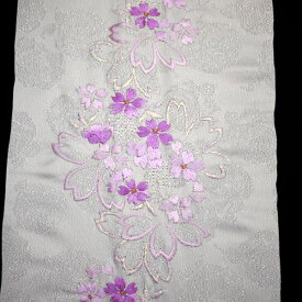 キラキラ 刺繍半衿 礼装用 薔薇柄ラメ入り 成人式 振袖 卒業式 袴 二尺袖 訪問着 謝恩会 【メール便OK】