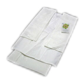 【在庫限り】二部式長襦袢（うそつき 白地：桜と麻の葉柄 Lサイズ）半襦袢・裾除け・半衿付・衣紋ぬき付