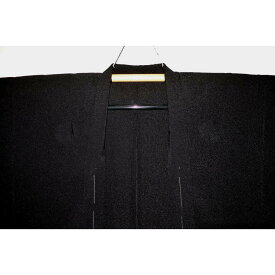 化繊平織上布 男の「いつもの羽織」黒無地(4サイズ・M、L、LL、3L) 新企画 洗える単衣の羽織です