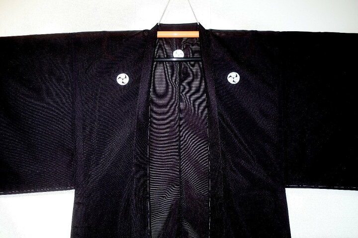 楽天市場】最高級の化繊駒絽・洗える夏の黒紋付・石持（こくもち）に 