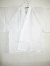 綿白地に白の襟 綿100%の希少な半襦袢 襟芯入りの堅牢仕立て 4サイズ展開