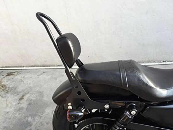 楽天市場】デタッチャブル バックレストXL1200R XL883 R/C ハーレー黒 