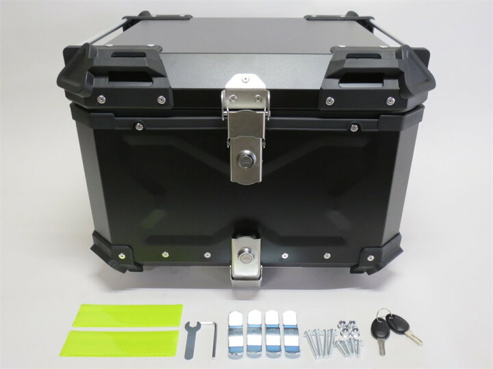 楽天市場】アルミトップケース 55L リアボックス ツーリングボックス 